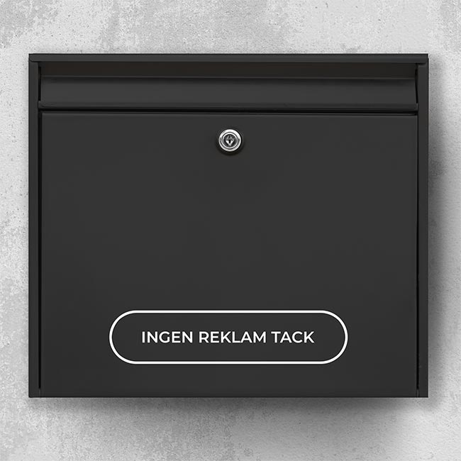Ingen reklam tack R01: INGEN REKLAM TACK