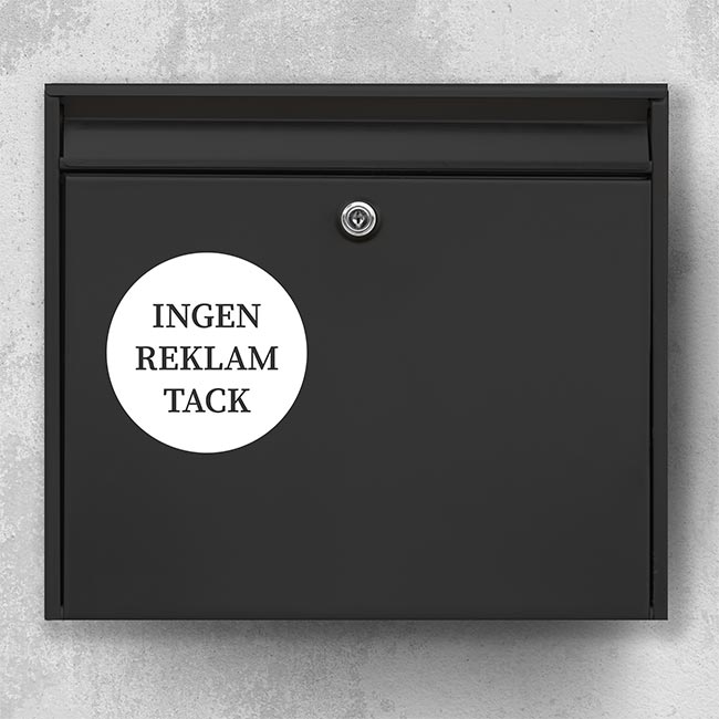 Ingen reklam tack R02: INGEN REKLAM TACK