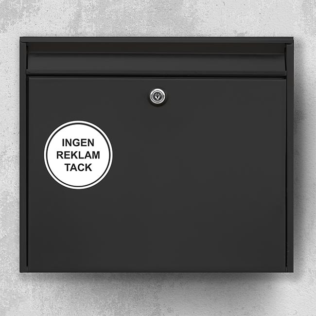 Ingen reklam tack R03: INGEN REKLAM TACK