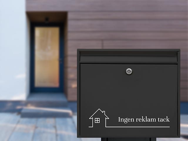 Ingen reklam tack dekal Ingen reklam tack dekal